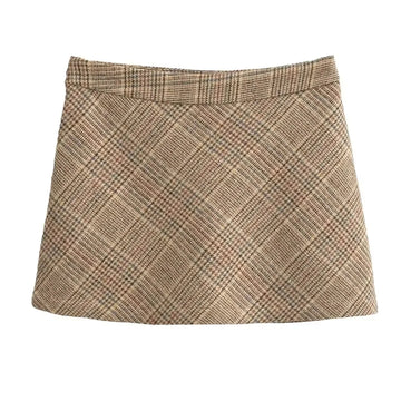 Plaid anti glare skirt